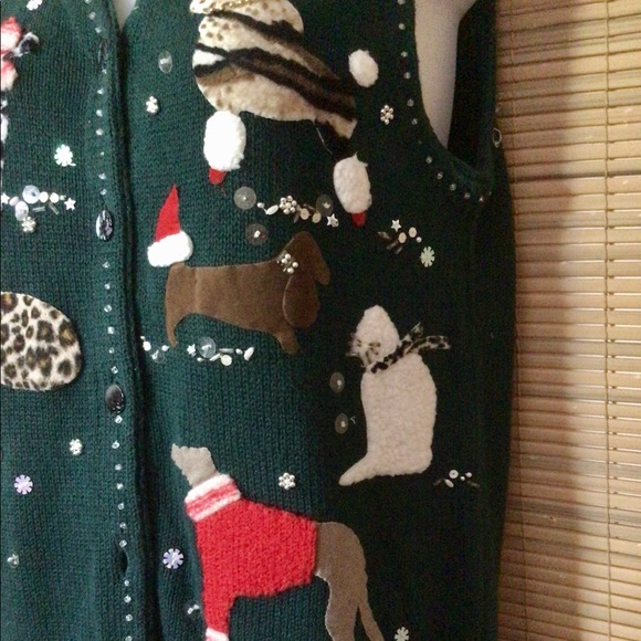 🎄🎄🍾Susan Bristol vest, appliqués, pretty stitch - Picture 8 of 14